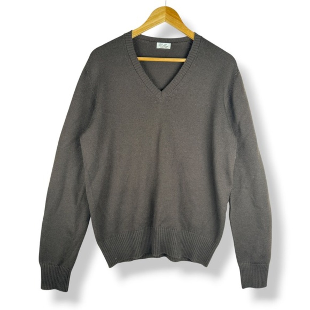 Cellini Made in Italy Mens‎ Brown Sweater Size Large Old Money Preppy Yuppie